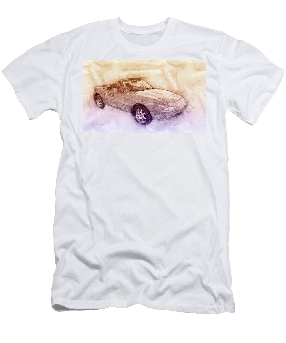 Mazda Mx 5 Miata 2 Mazda Roadster Automotive Art Car Posters Studio Grafiikka T-Shirt
