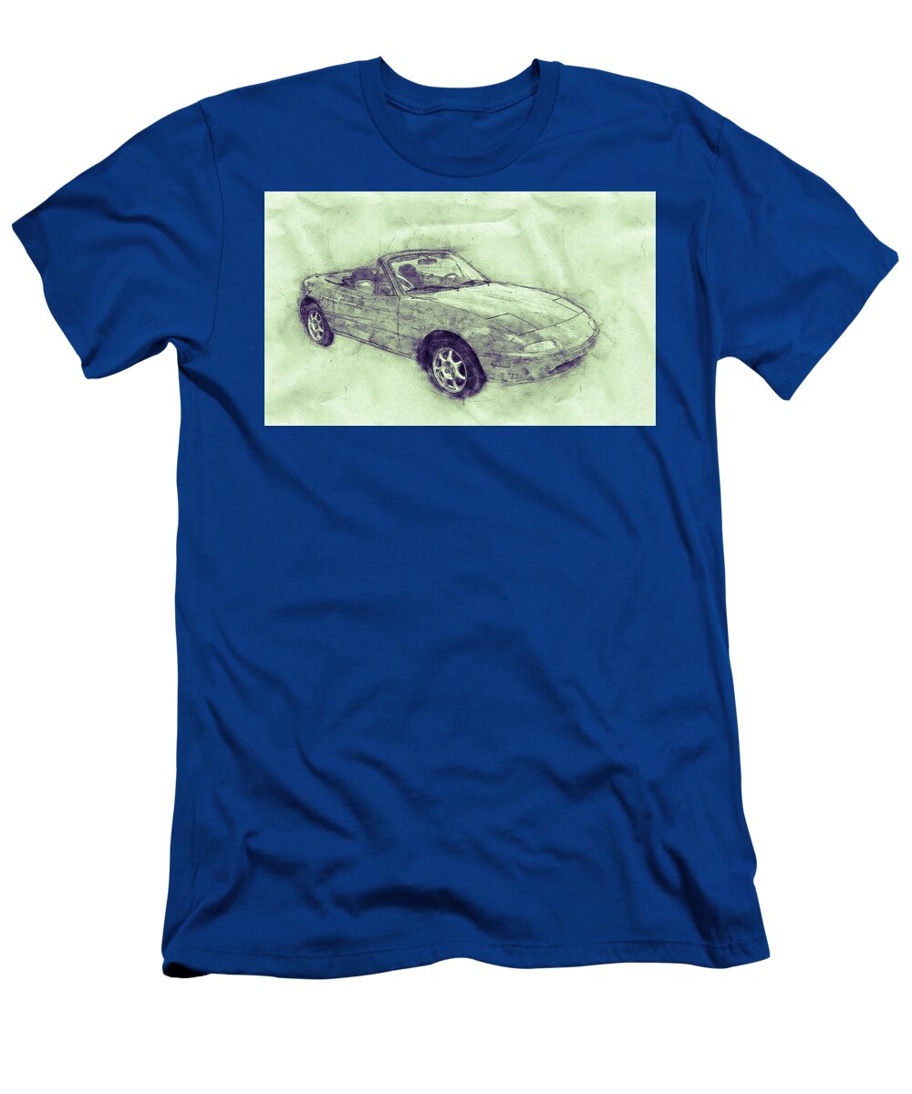 Mazda Mx 5 Miata 3 Mazda Roadster Automotive Art Car Posters Studio Grafiikka T-Shirt