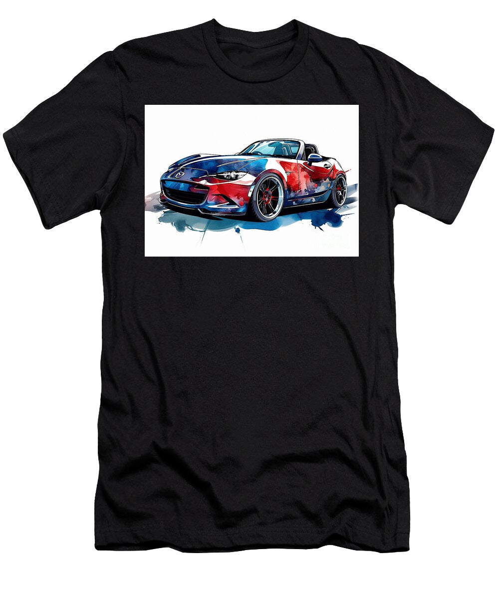 Mazda Mx5 100th Anniversary Edition Automotive Art Clark Leffler T-Shirt