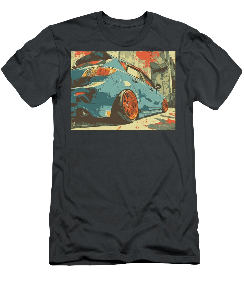 Mazdaspeed3 2007 Hatchback Stylish Car Urban Art Cool Retro Car Art Hollie Love T-Shirt