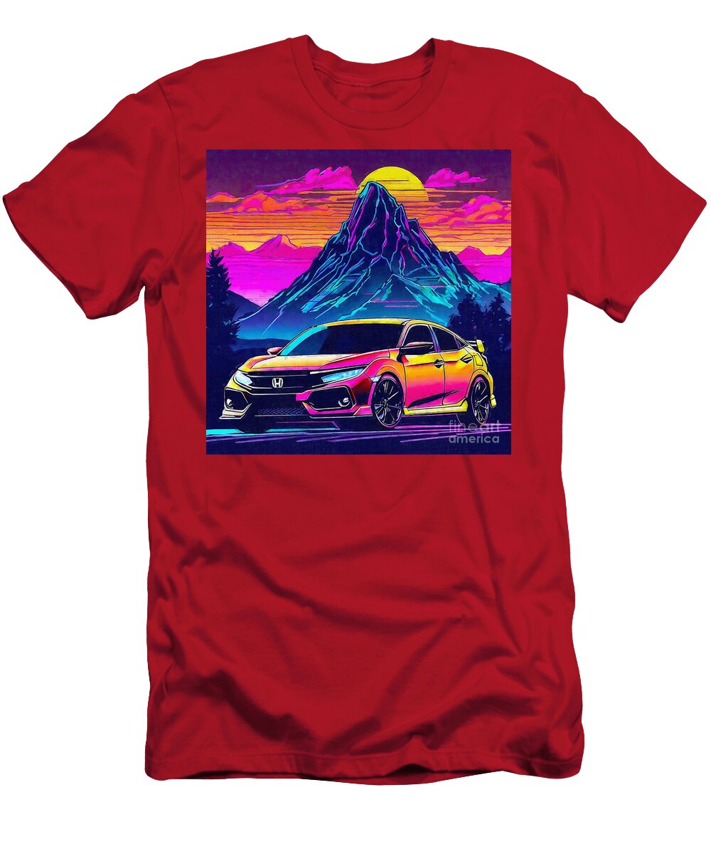 Mc11506 2016 Honda Civic Hatchback Prototype Lisa Von T-Shirt
