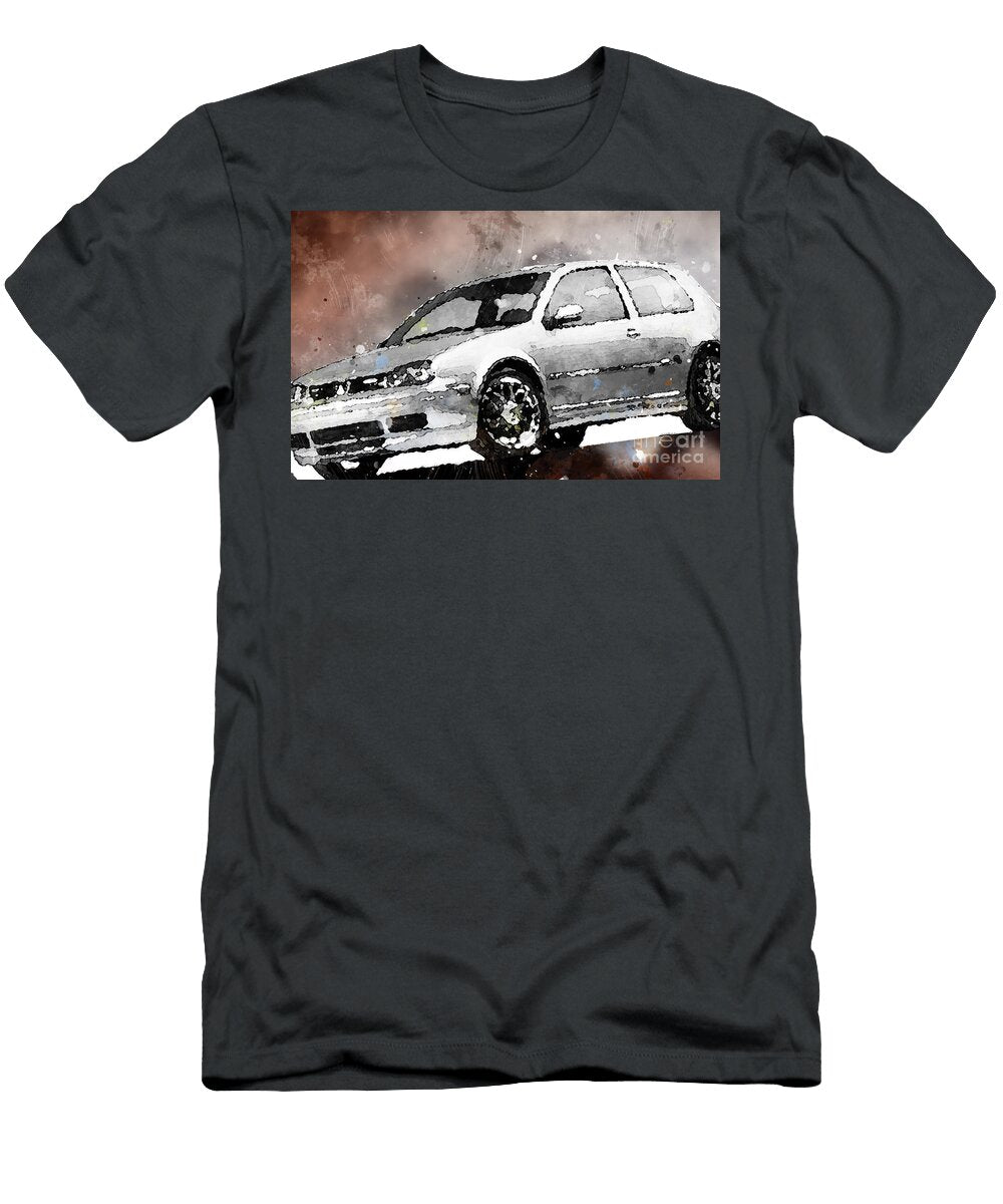 Mc15549 2002 Volkswagen Golf Gti 337 Edition Watercolor Lisa Von T-Shirt
