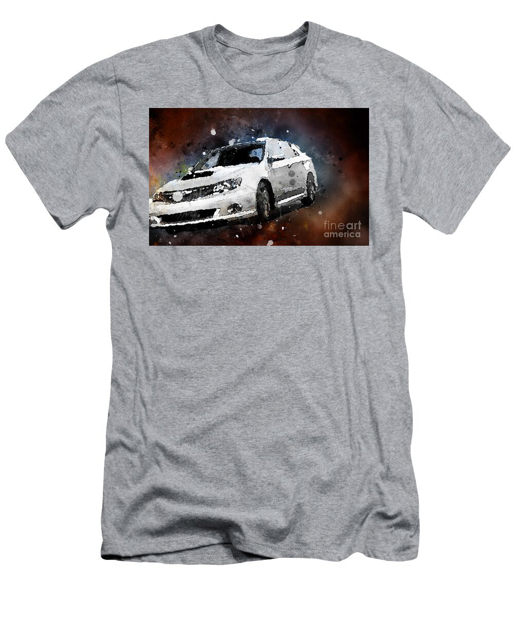 Mc15847 2008 Subaru Impreza Wrx Watercolor Lisa Von T-Shirt