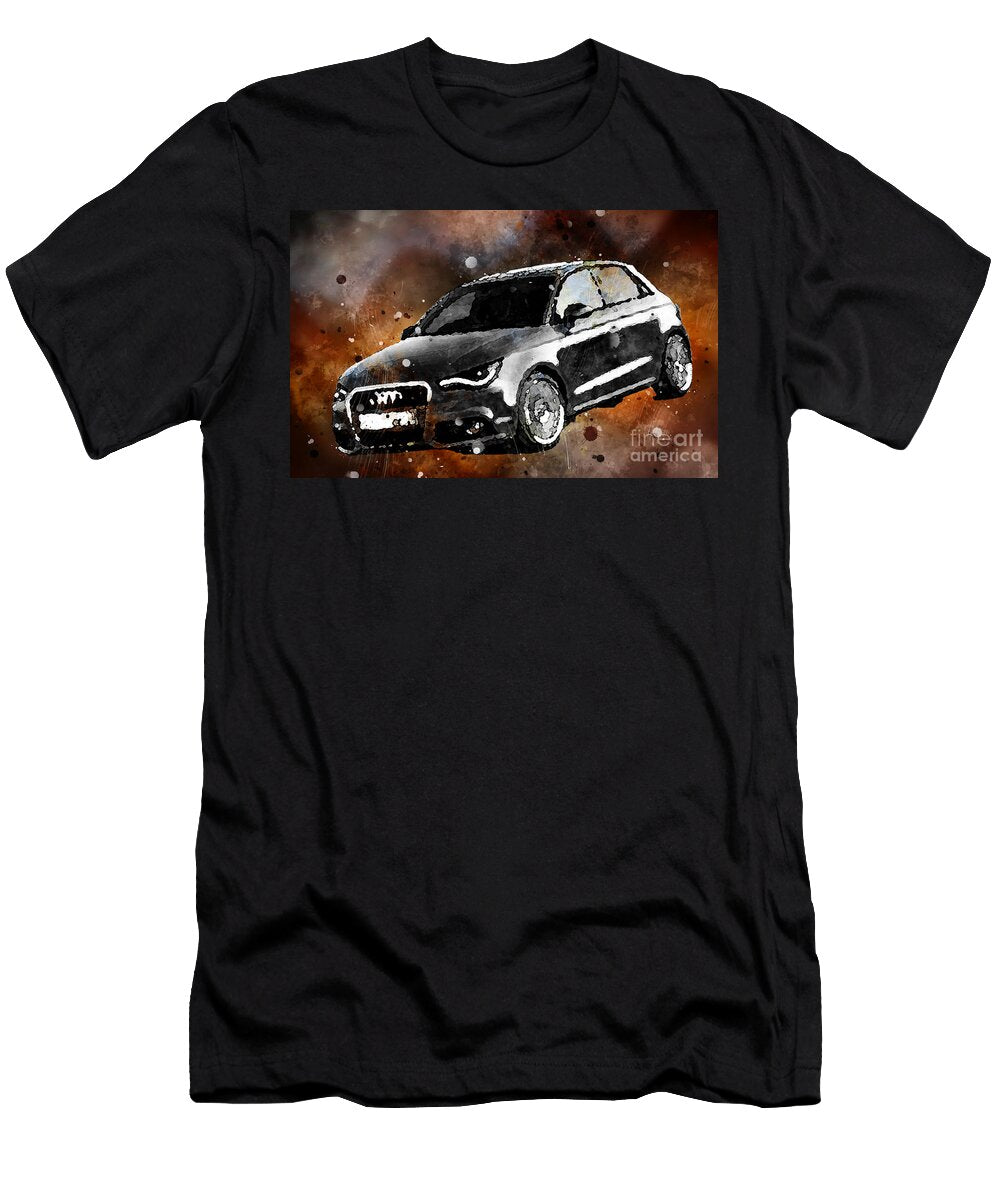 Mc16177 2012 Audi A1 Sportback Watercolor Lisa Von T-Shirt