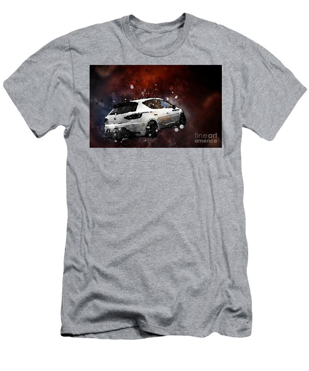 Mc16663 2014 Seat Leon Cupra 280 Watercolor Lisa Von T-Shirt
