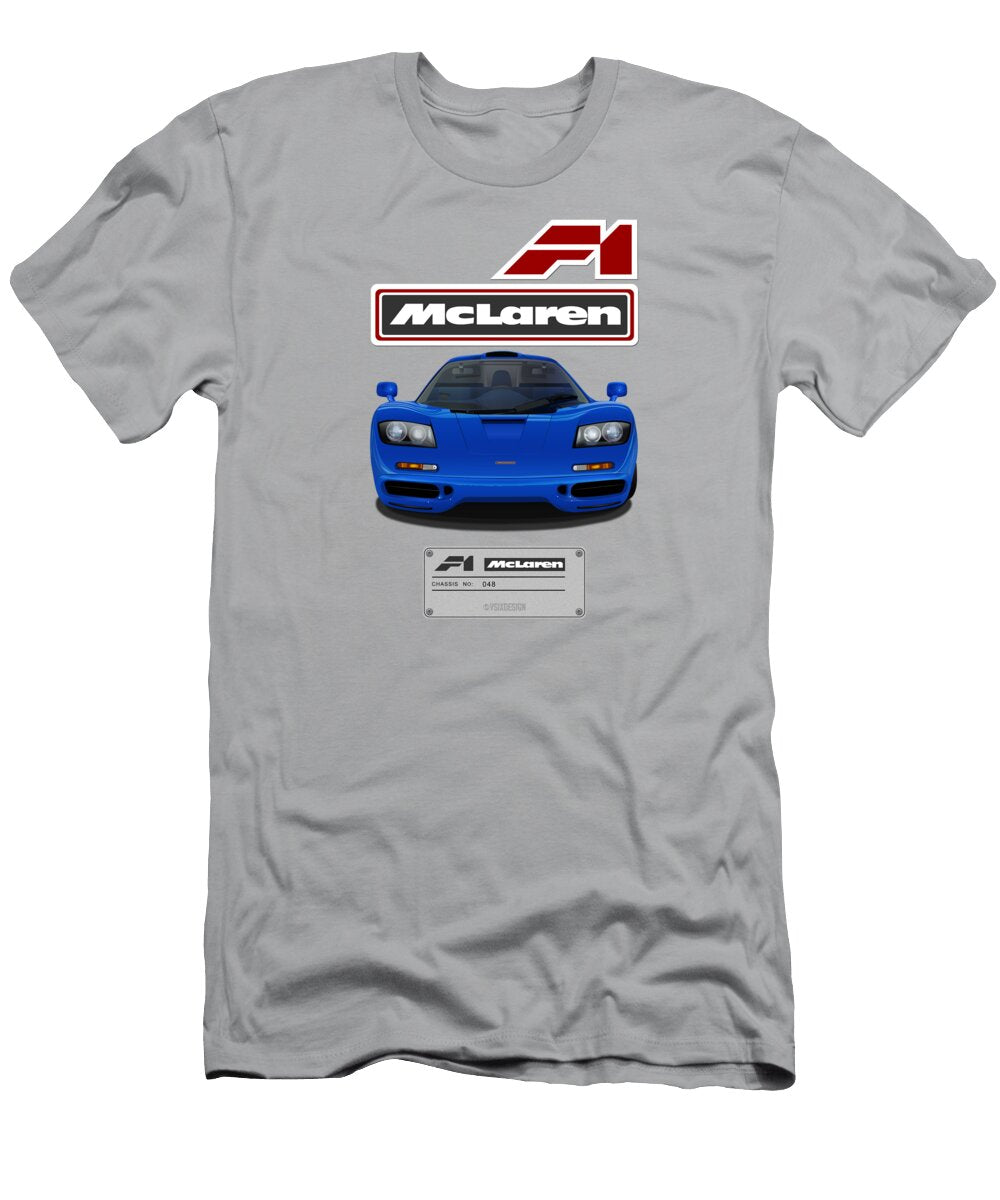 Mclaren F1 048 Bright Metallic Blue Michael Mccord T-Shirt