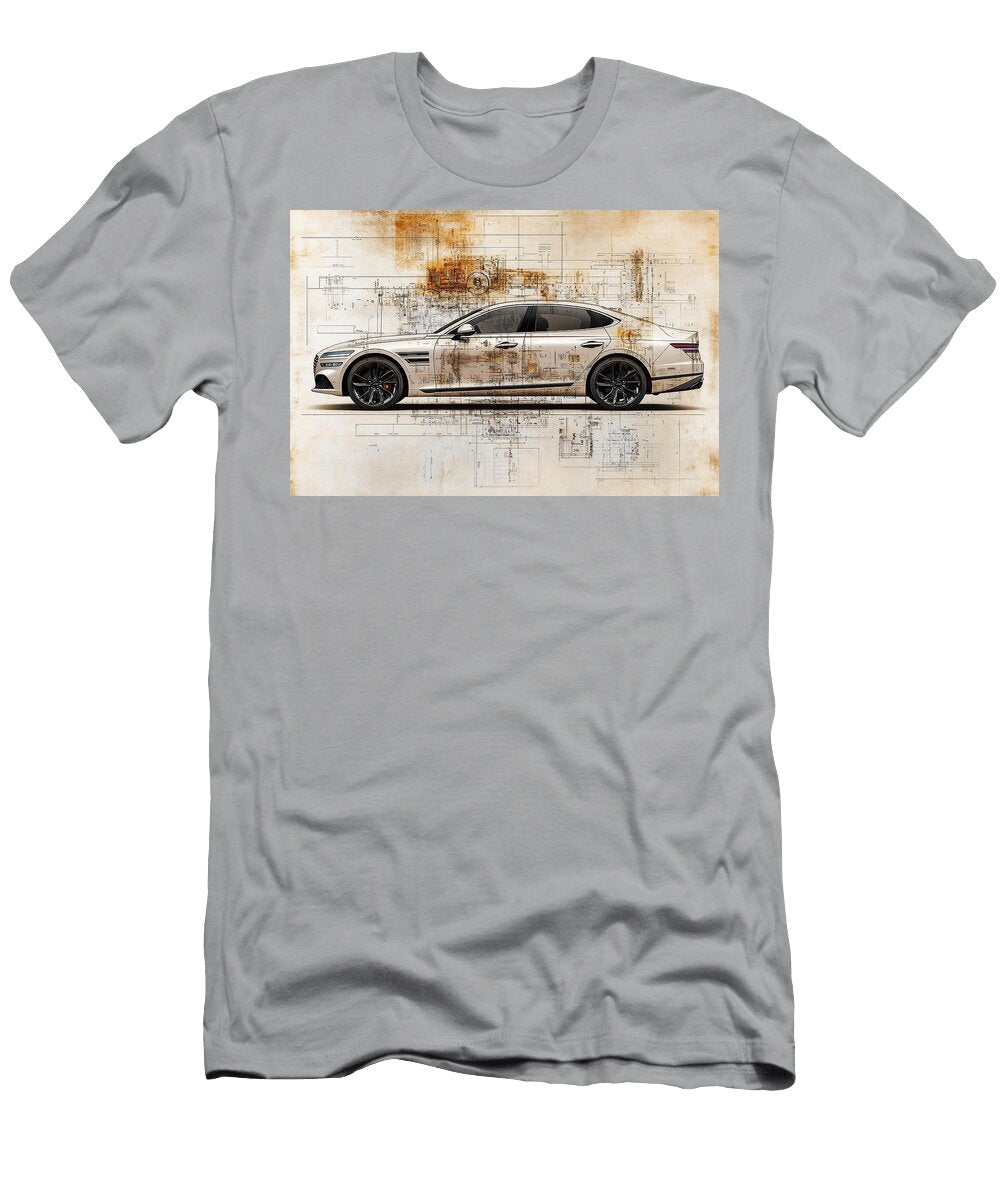 Mechanical Poetry in Ink Frederick Vellani T-Shirt