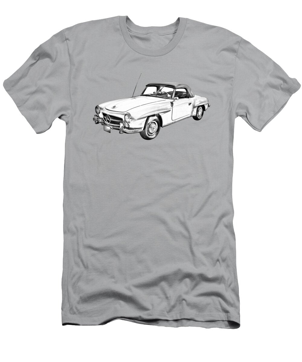 Mercedes Bens 300 Sl Illustration Keith Webber Jr T-Shirt