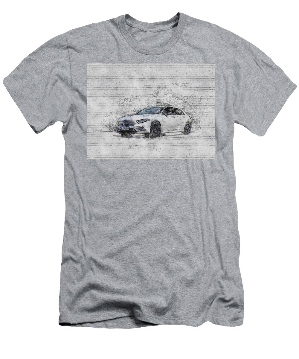 Mercedes Benz A180 2021 Exterior New White a Class Hatchback German Cars Ashtyn Treutel T-Shirt
