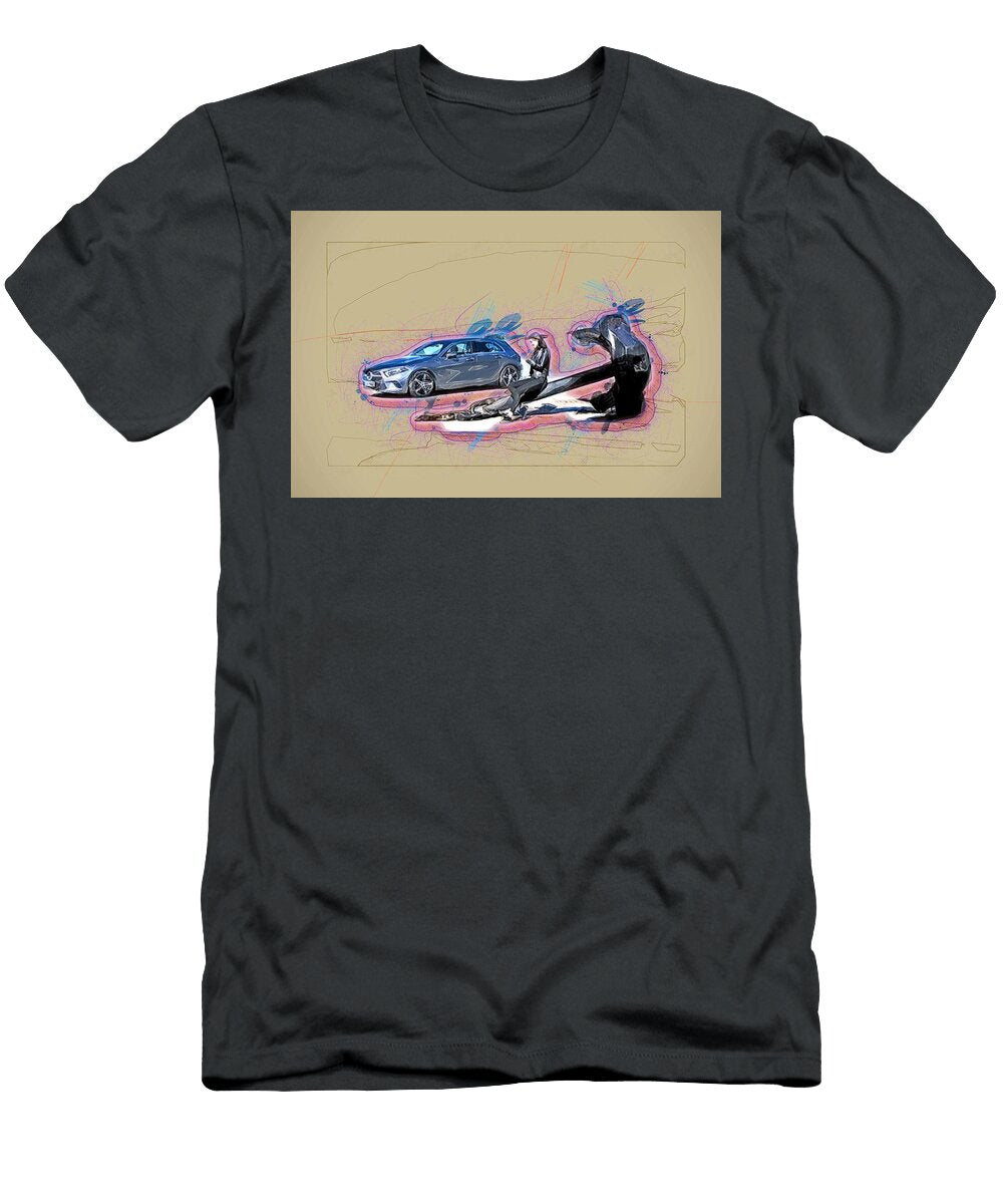 Mercedes Benz A200 Amg 2018 Hatchback Gray a Class German Cars Ola Kunde T-Shirt