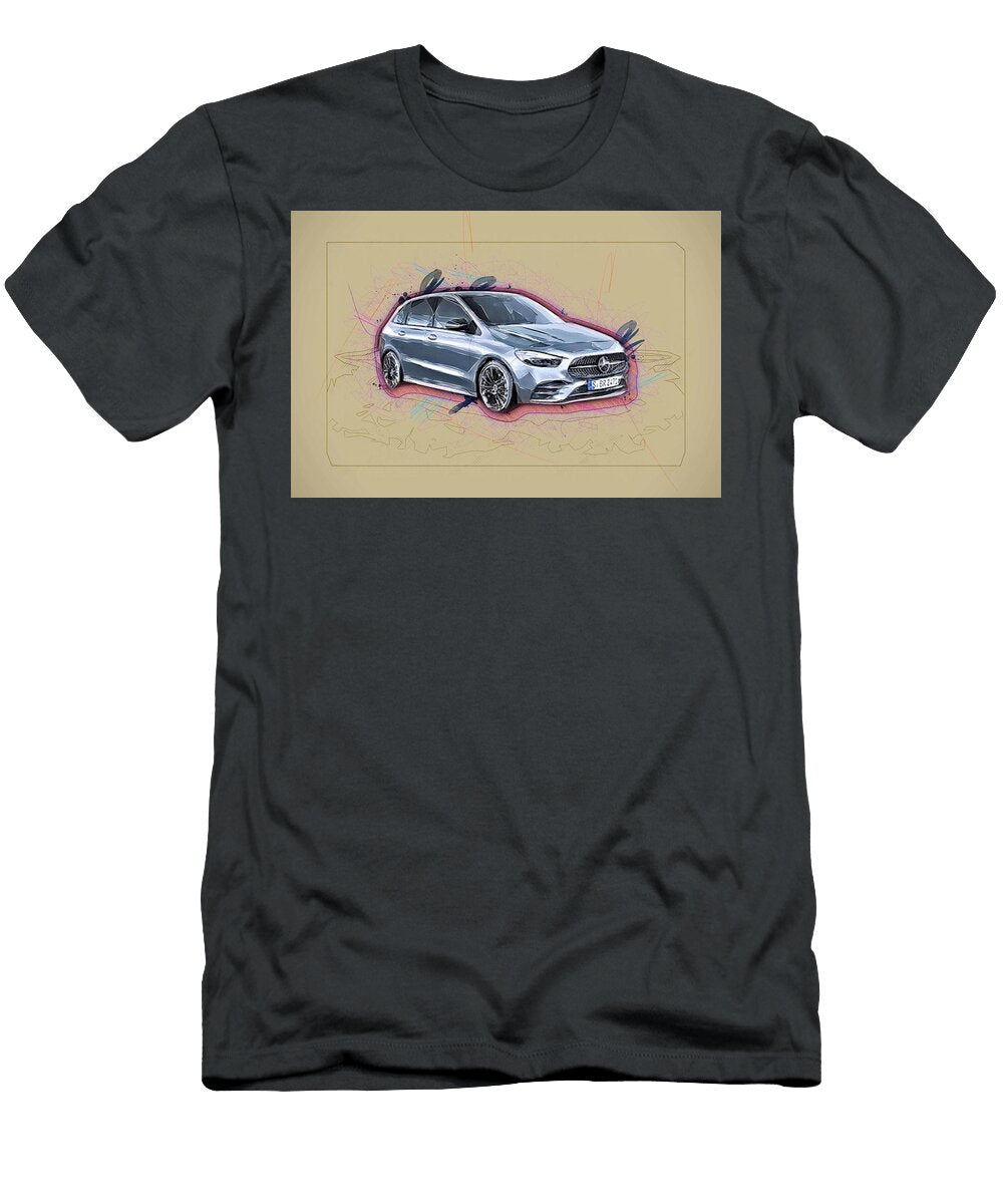 Mercedes Benz B Class Amg Line 2019 Silver Minivan German Cars Ola Kunde T-Shirt