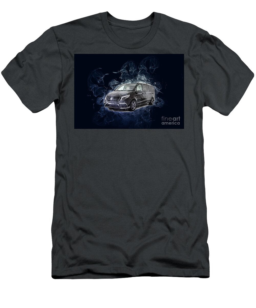 Mercedes Benz Brabus Black Metallic Minivan W447 V Class Cars Marietta Beatty T-Shirt