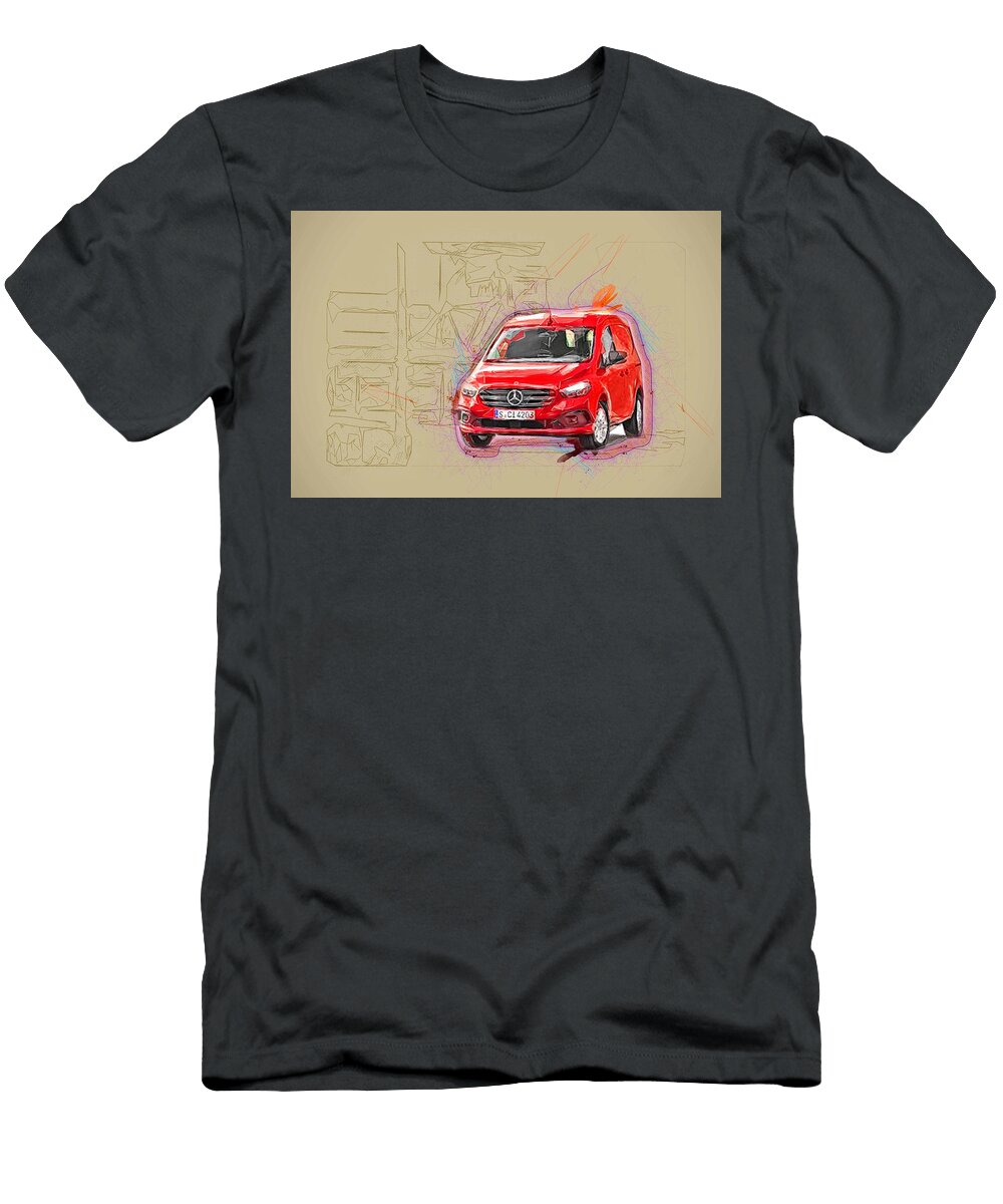 Mercedes Benz Citan Cargo Transport 2021 Cars Minivans German Ola Kunde T-Shirt