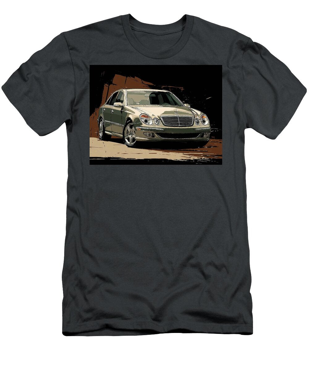 Mercedes Benz E Class 2003 Sedan Luxury Car Elegant Design Elegant Luxury Car Art Hollie Love T-Shirt