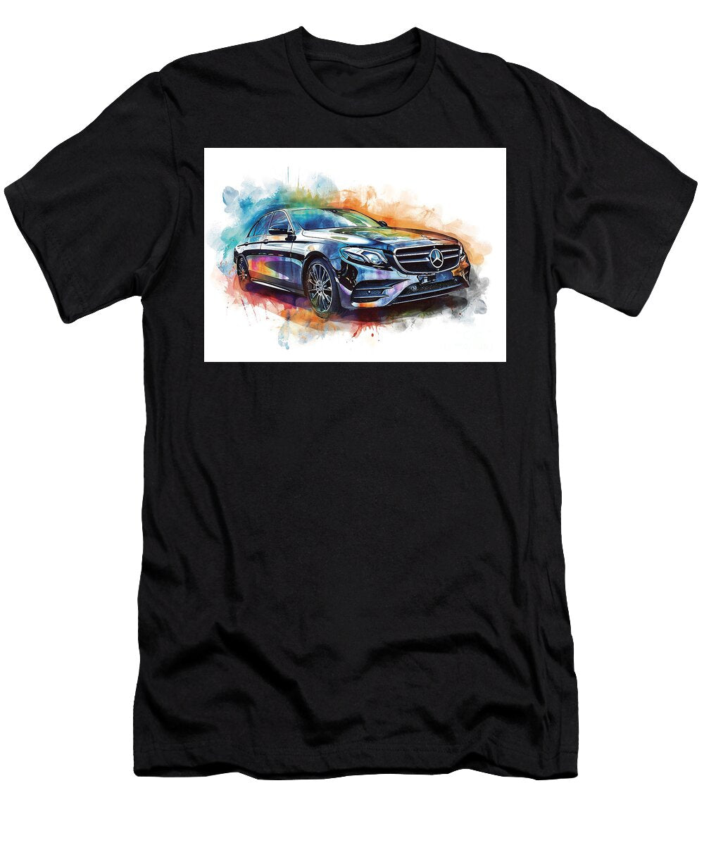 Mercedes Benz E Class Auto Vibrant Colors Clark Leffler T-Shirt