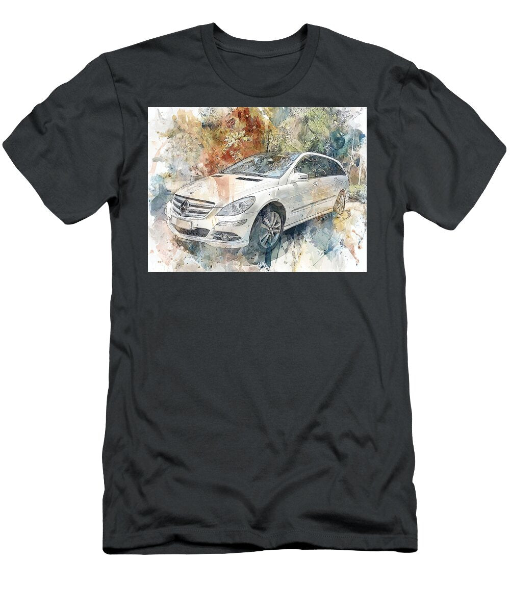 Mercedes Benz R Class 2006 Minivan Luxury Car Elegant Vehicle Stunning Luxury Car Illustration Hollie Love T-Shirt