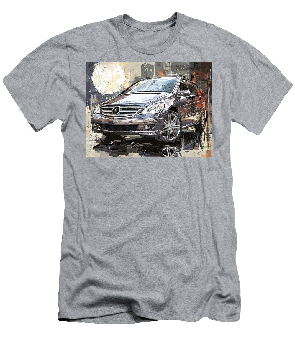 Mercedes Benz R Class 2006 Minivan Luxury Car Urban Art Stylish Luxury Car Illustration Hollie Love T-Shirt