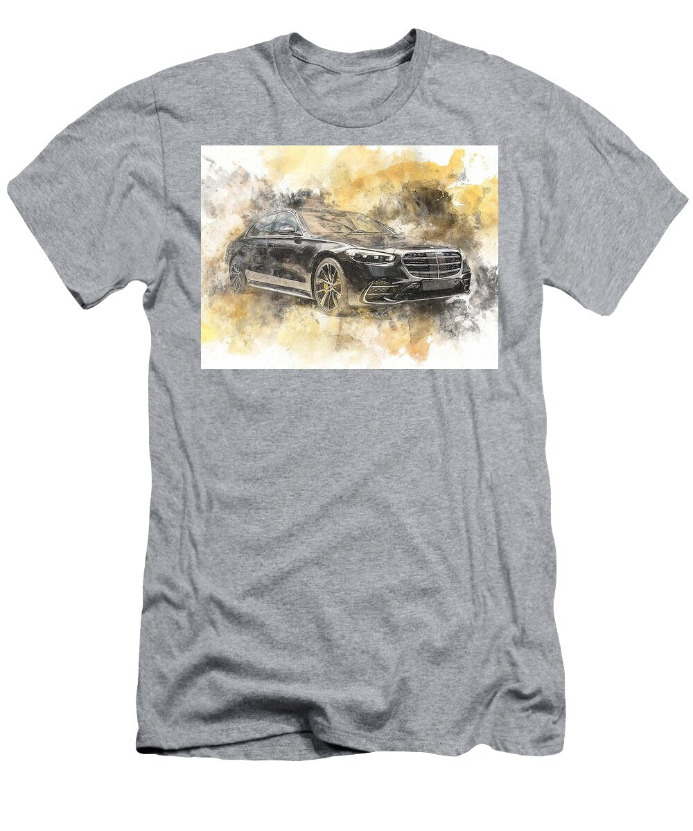 Mercedes Benz S Class 2023 Sedan Luxury Car Elegant Design Luxury Car Art Piece Hollie Love T-Shirt