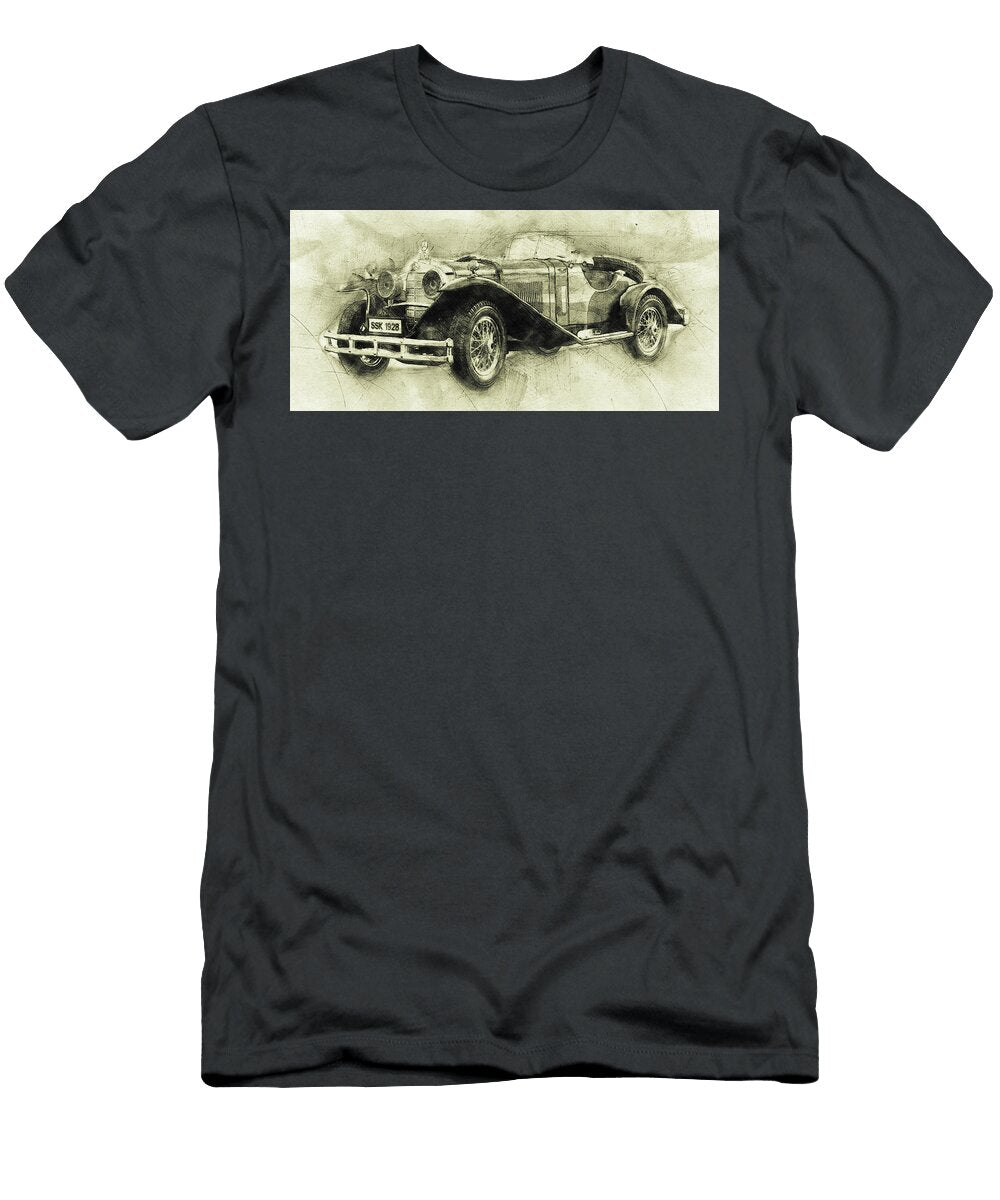 Mercedes Benz Ssk 1 1928 Automotive Art Car Posters Studio Grafiikka T-Shirt