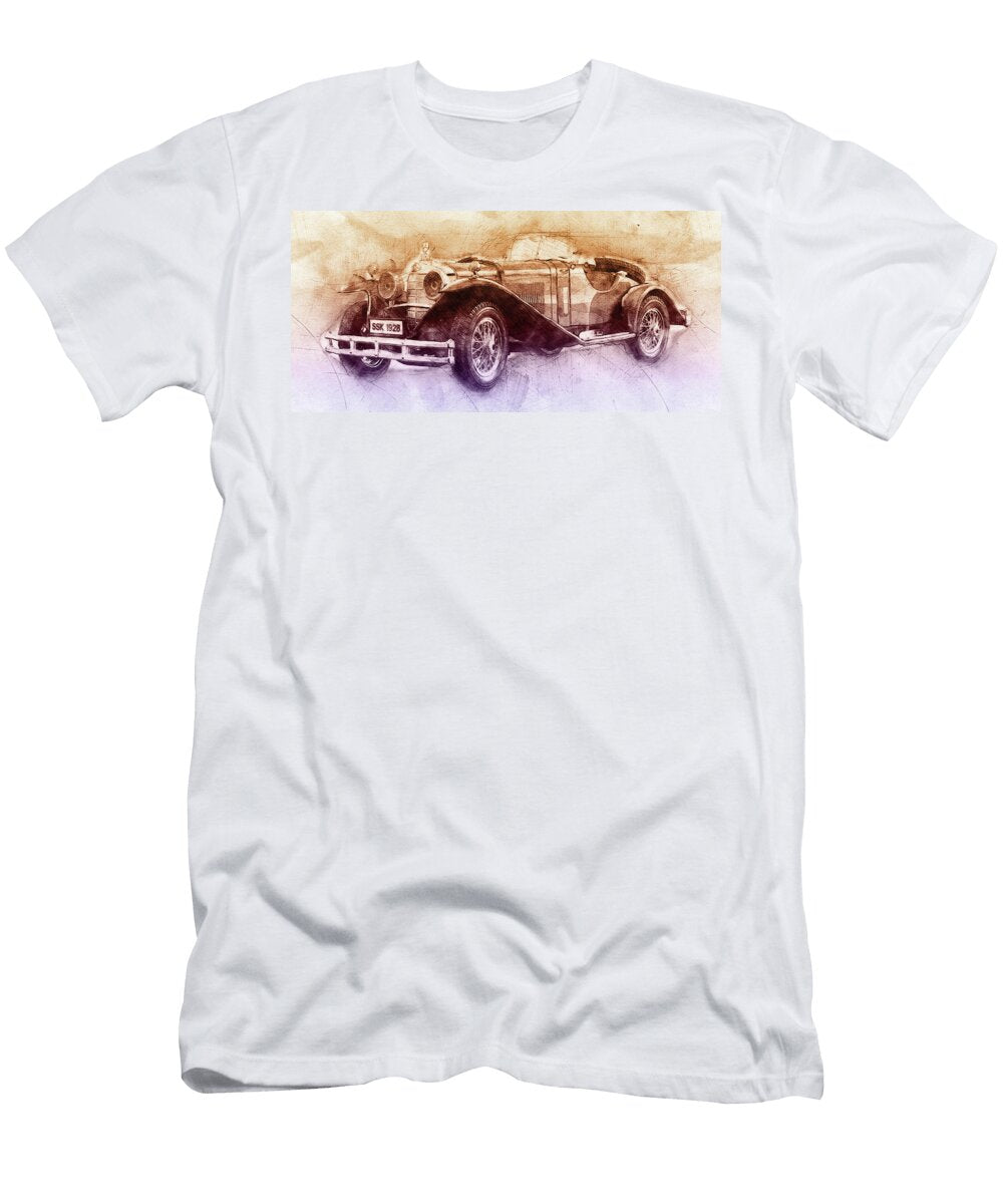 Mercedes Benz Ssk 2 1928 Automotive Art Car Posters Studio Grafiikka T-Shirt