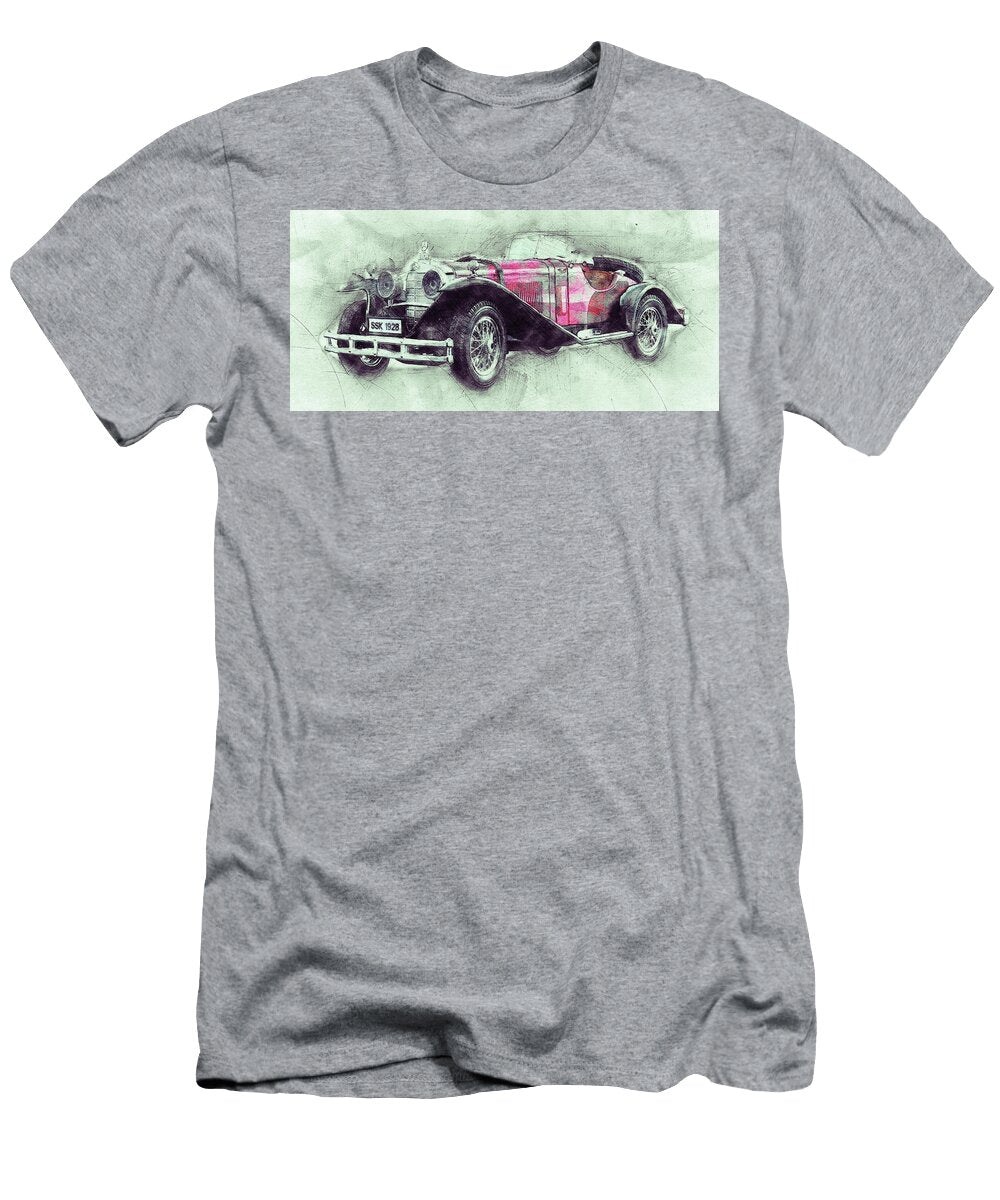 Mercedes Benz Ssk 3 1928 Automotive Art Car Posters Studio Grafiikka T-Shirt