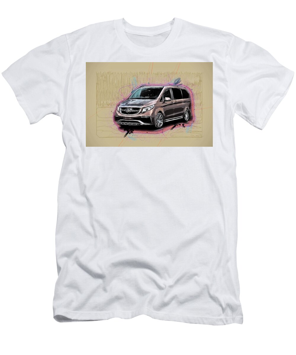 Mercedes Benz V Class Inferno Studio Tunned 2017 Cars Minivans Topcar Ola Kunde T-Shirt