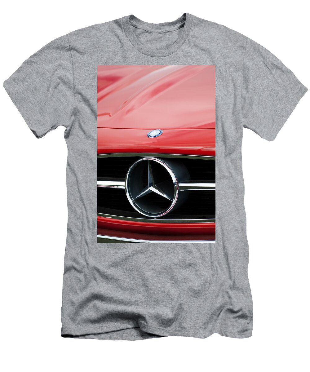 Mercedes Grille Emblem1958 Mercedes Benz 300sl Roadster Grille Emblem Jill Reger T-Shirt