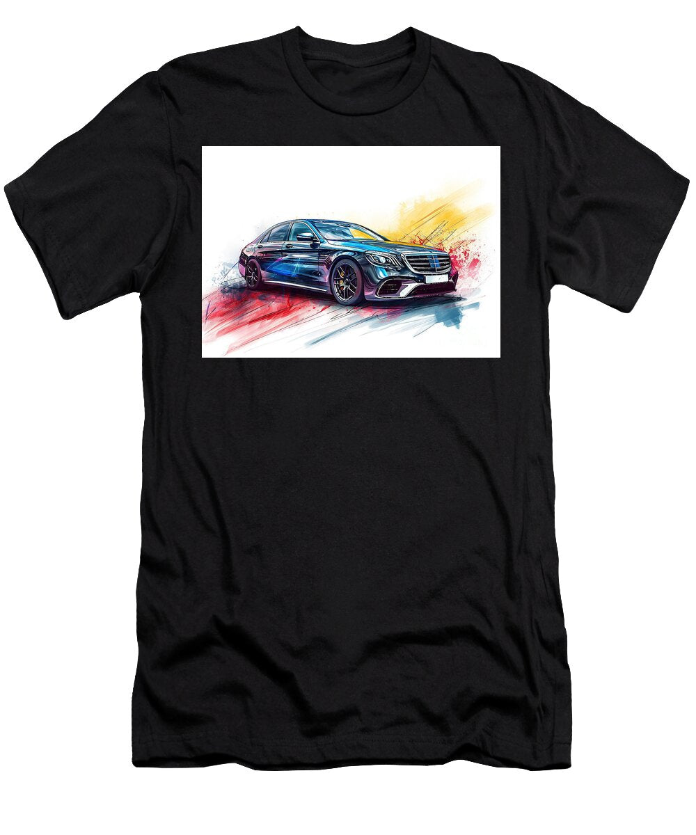 Mercedesamg S63 Auto Vibrant Colors Clark Leffler T-Shirt