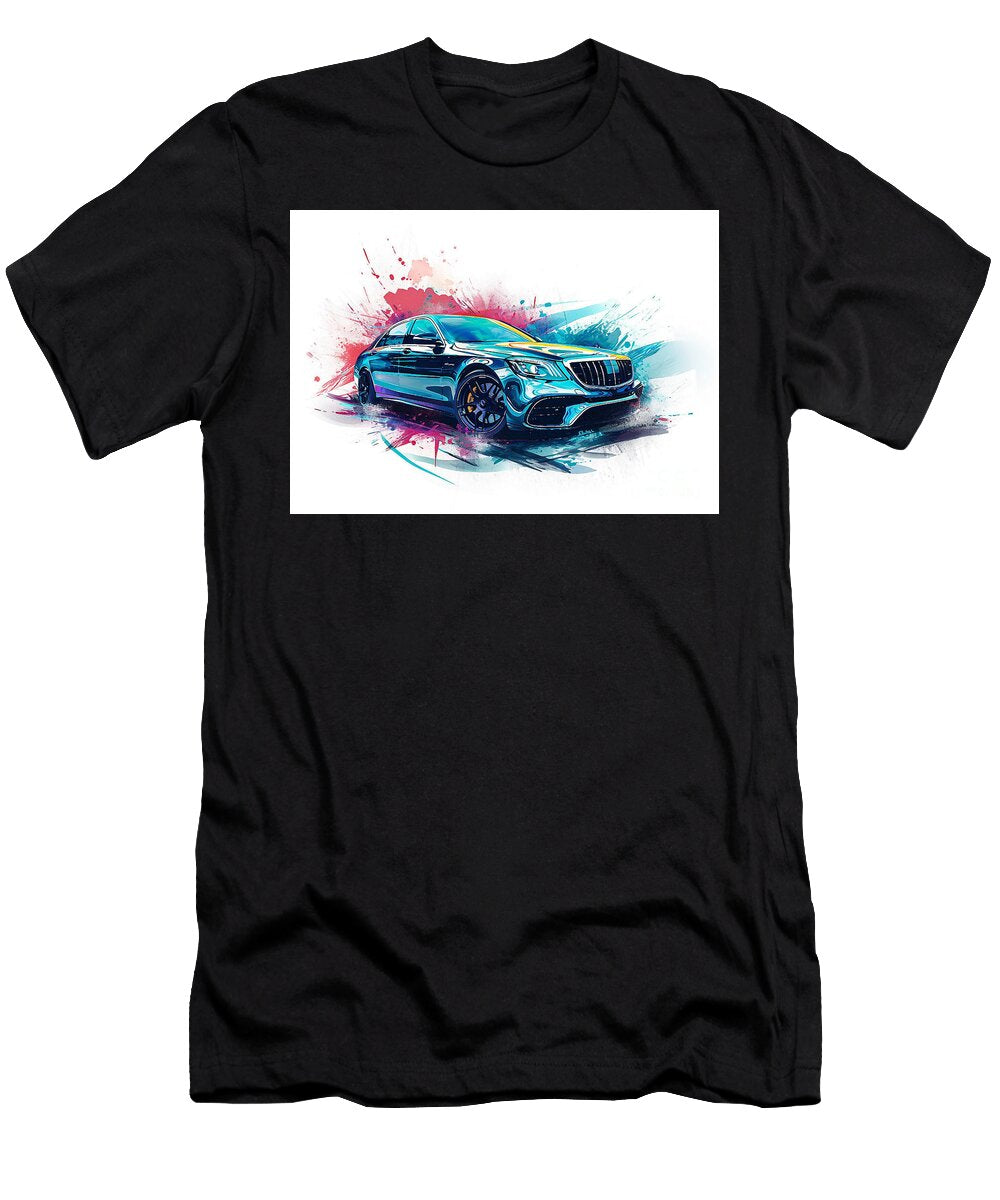 Mercedesamg S63 Watercolor Abstract Vehicle Clark Leffler T-Shirt