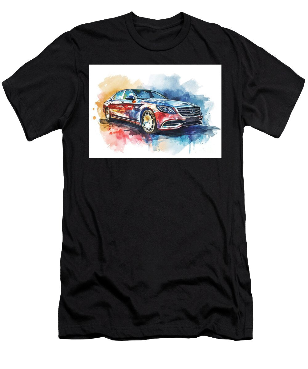 Mercedesbenz Sclass Maybach Auto Vibrant Colors Clark Leffler T-Shirt