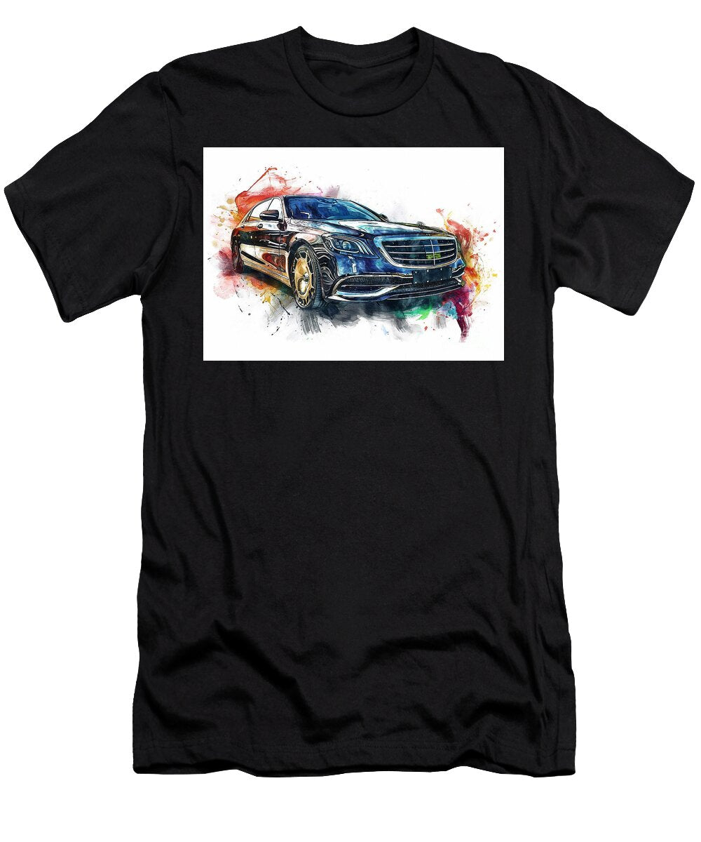Mercedesbenz Sclass Maybach Automotive Art Clark Leffler T-Shirt