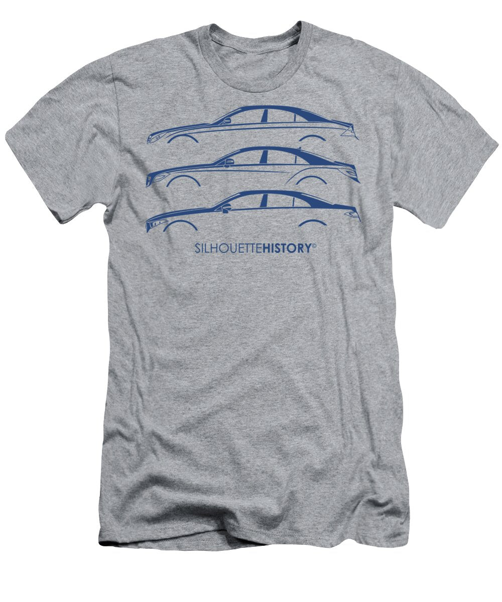 Mercy Sports Sedan 3g Blue Silhouettehistory Gabor Vida T-Shirt