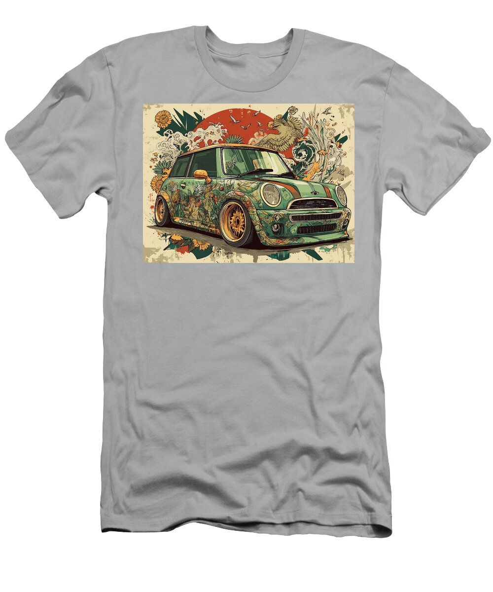 Mini Cooper 2003 Hatchback Custom Car Japanese Art Mini Cooper Japanese Style Hollie Love T-Shirt