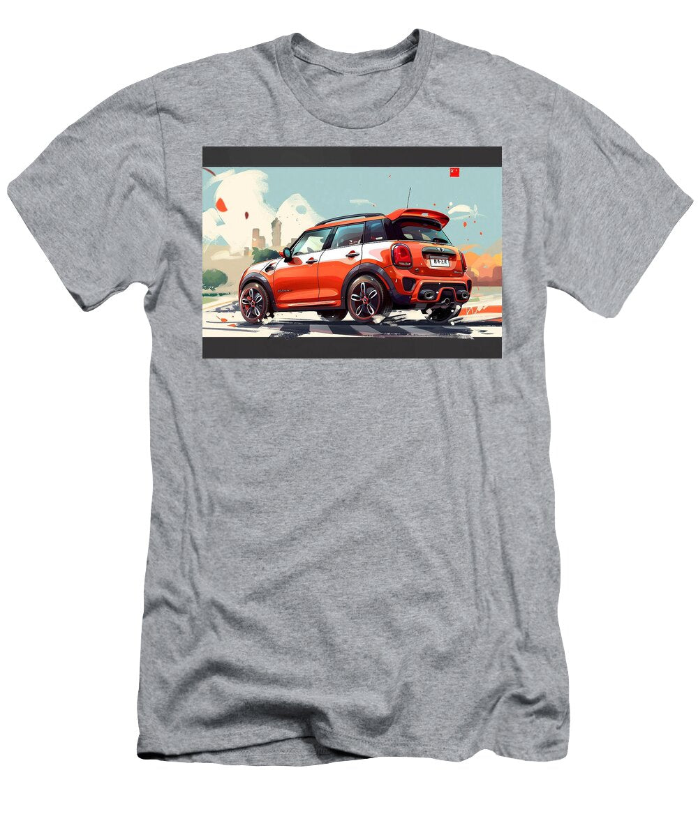 Mini Cooper Countryman a Bold and Energetic Illustration Kari Goldfalse T-Shirt