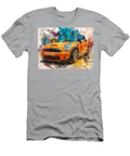 Mini Cooper S 2004 Hatchback Abstract Art Colorful Car Vibrant Orange Abstract Car Hollie Love T-Shirt