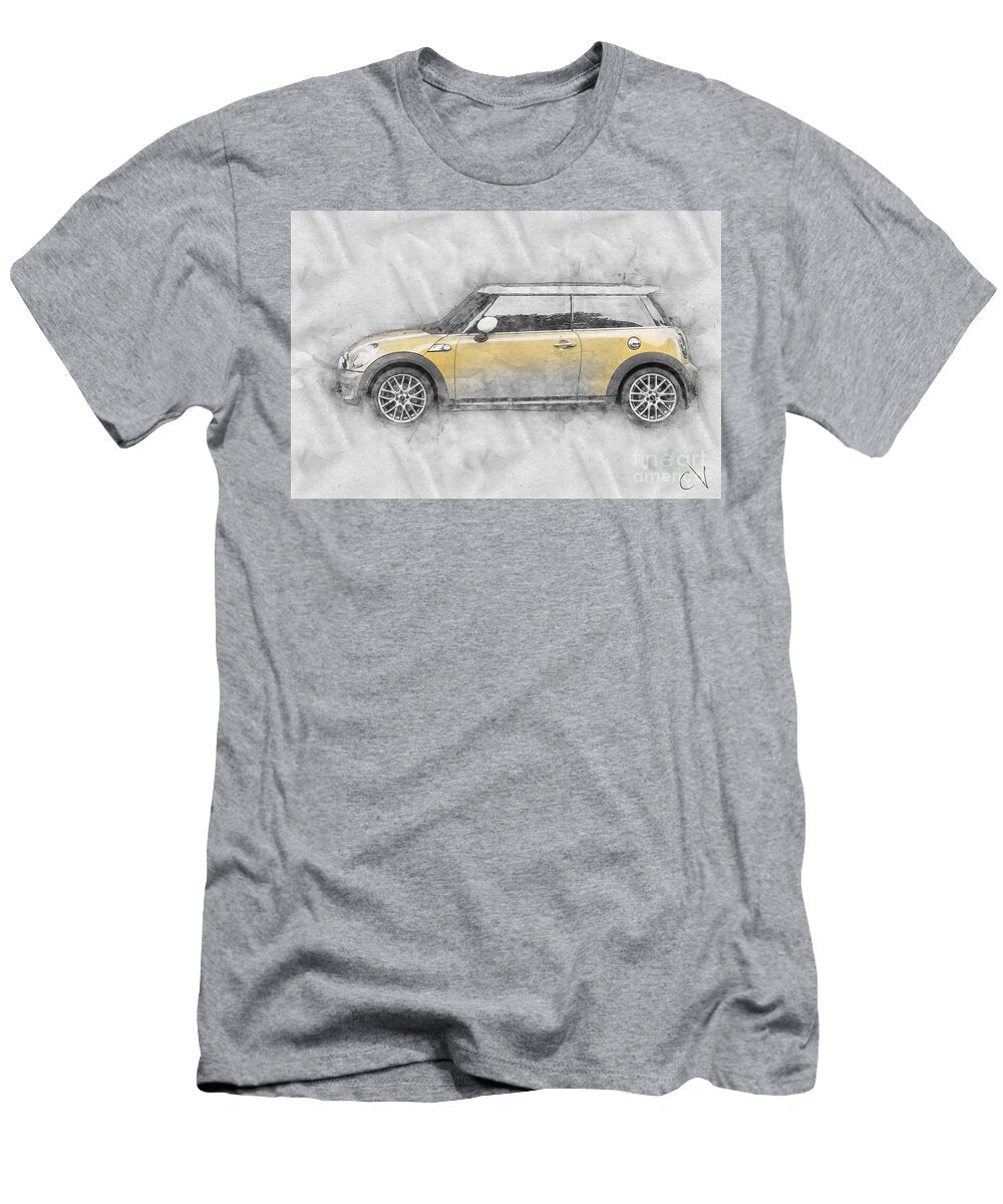 Mini Cooper Sport Sketch Art Carlos V T-Shirt