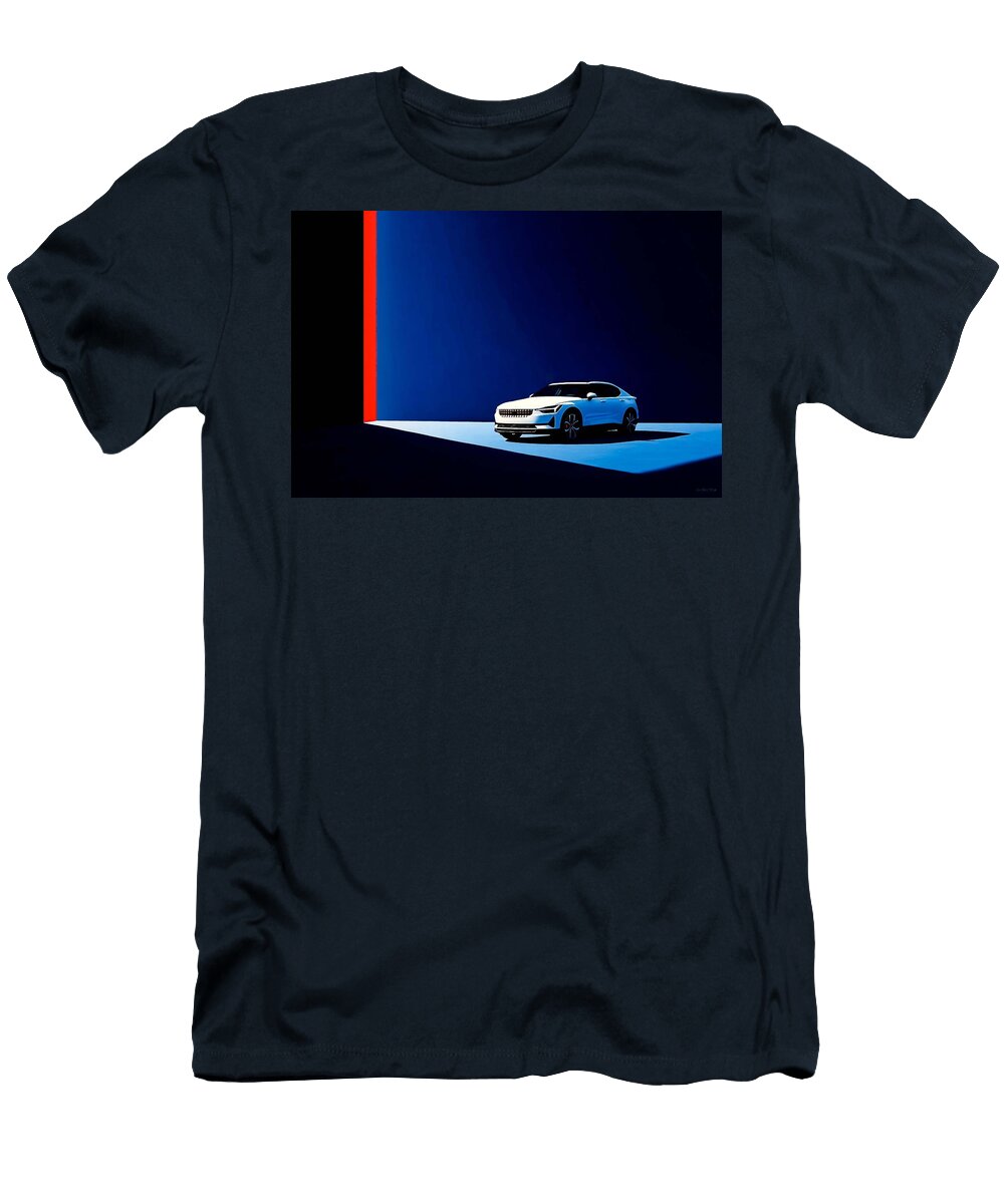 Minimalist Polestar 2 Profile Innovative Ev Experience Nathanael Ruiz T-Shirt