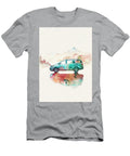 Minivan Watercolor Painting with Mountain Landscape Kari Goldfalse T-Shirt