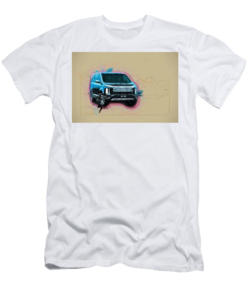 Mitsubishi Delica D5 Minivan 2019 Cars Fog Japanese New Ola Kunde T-Shirt