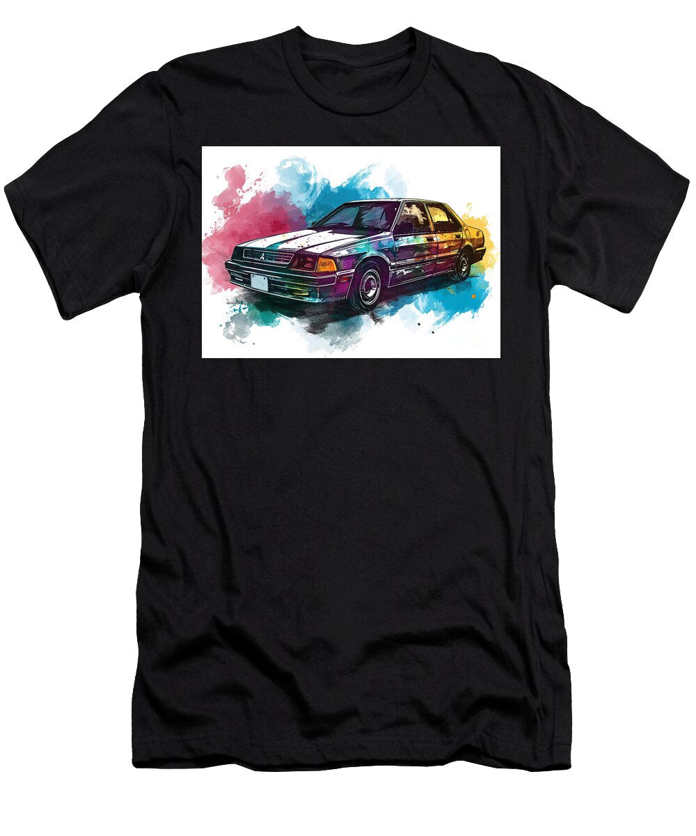 Mitsubishi Galant Watercolor Abstract Vehicle Clark Leffler T-Shirt