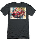Mitsubishi Mirage 2015 Hatchback Red Car Artistic Car Vibrant Red Car Illustration Hollie Love T-Shirt