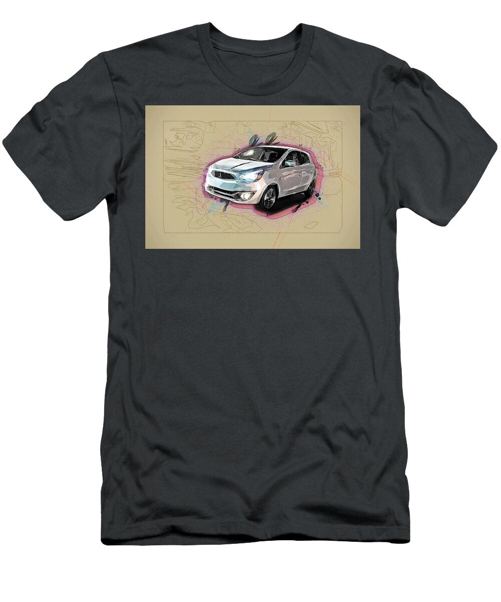 Mitsubishi Mirage 2018 City Car Hatchback Night Ola Kunde T-Shirt