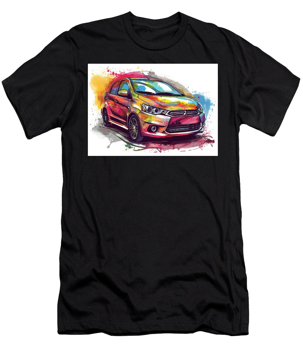 Mitsubishi Mirage G4 Auto Vibrant Colors Clark Leffler T-Shirt