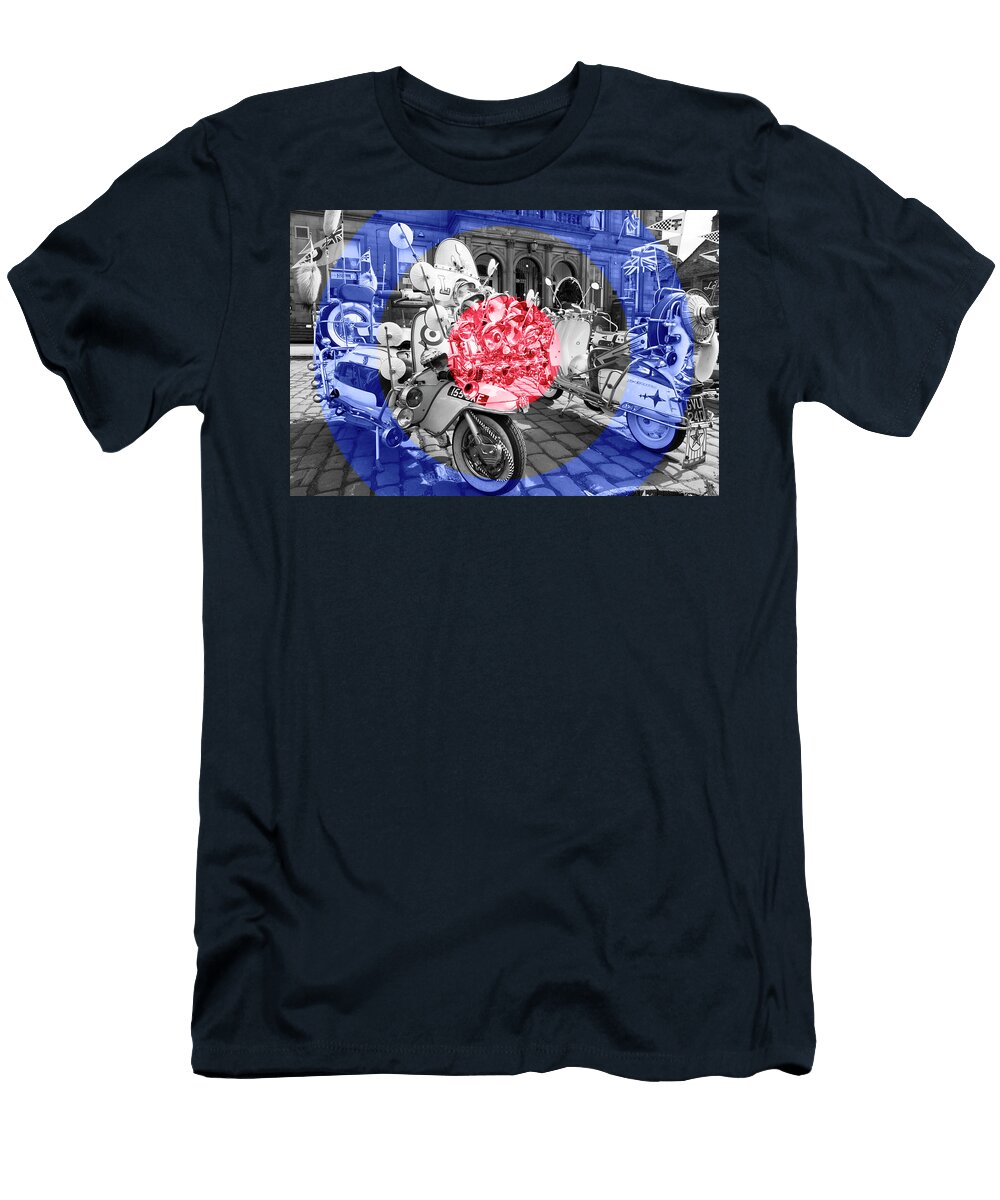Mod and Northern Soul Scooter Scene Paul Thompson T-Shirt