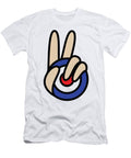 Mod Target Peace Symbol V Sign Delf Design T-Shirt