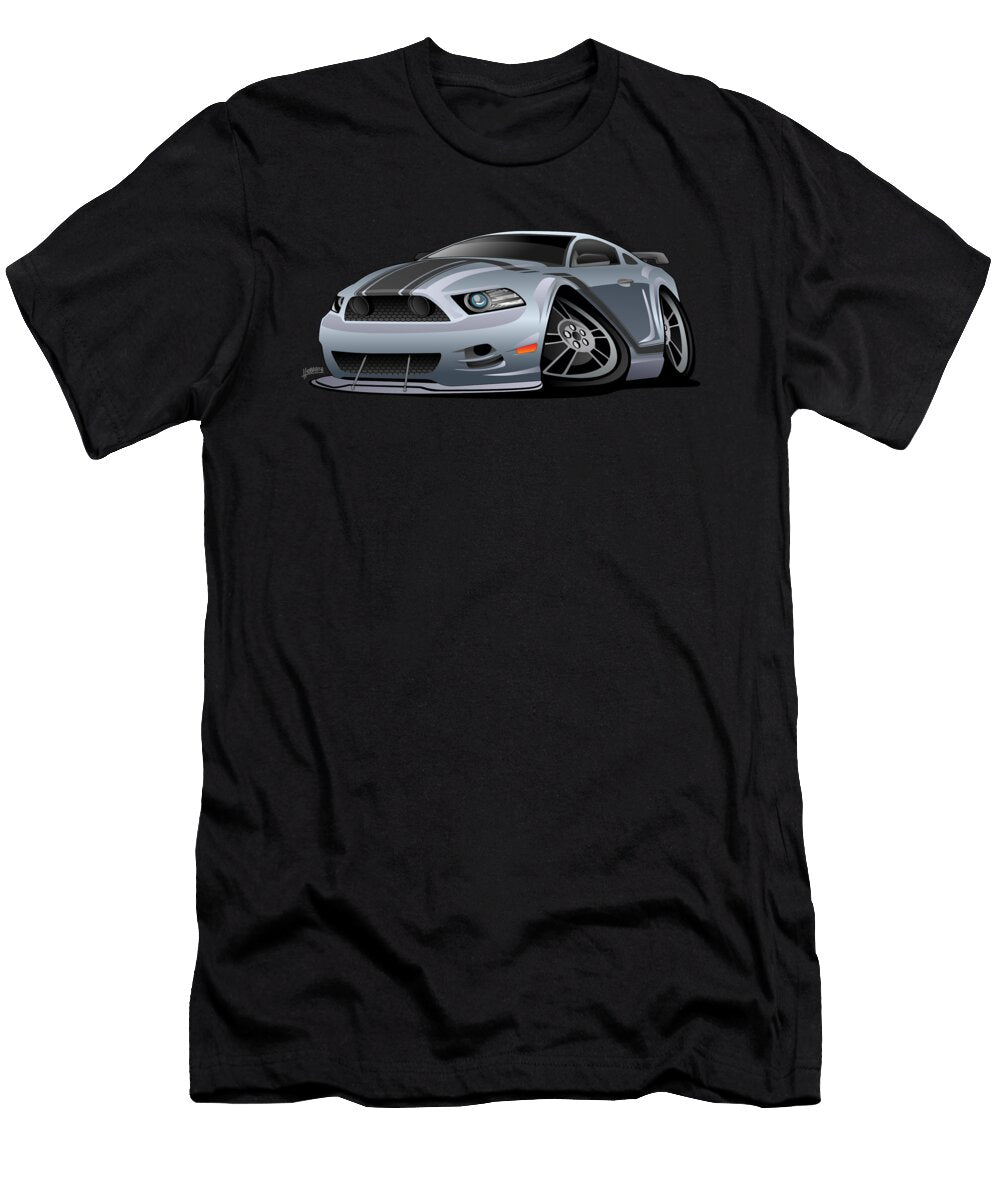 Modern American Muscle Car Cartoon Jeff Hobrath T-Shirt