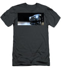 Modern Black Metallic Sedan Car in Spotlight Banner Michal Bednarek T-Shirt