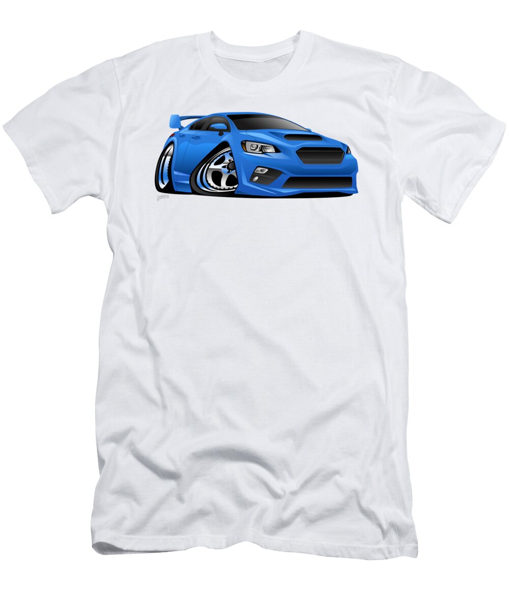 Modern Import Sports Car Cartoon Jeff Hobrath T-Shirt