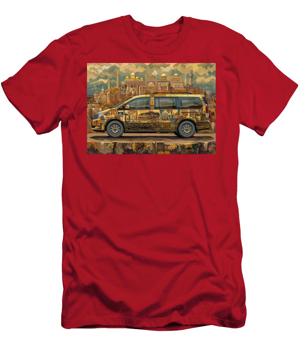 Modern Minivan with Islamic Architecture Design Kari Goldfalse T-Shirt