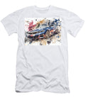 Modern Vehicle BMW 3 Series 2023 Sedan Abstract Car Abstract Blue Car Art Hollie Love T-Shirt